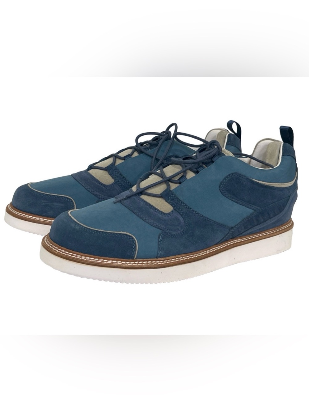 NEW MARCUS ALEXANDER DUSTY BLUE SAGE BARLOW LOW TOP SNEAKERS SHOES SIZE 12